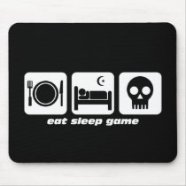 Eat sleep game mouse pad