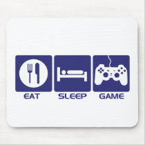 Eat Sleep Game mousepads by CasuallyHardcore Eat Sleep Game mousepads