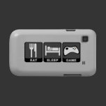 Eat Sleep Game Samsung Galaxy S Vibrant Case Samsung Galaxy S Cases