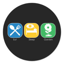 Eat Sleep Garden stickers