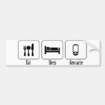 Eat, Sleep, Geocache Bumper Stickers