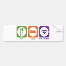 Eat Sleep Get a Tattoo Bumper Sticker
