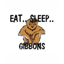 Eat Sleep GIBBONS t-shirts