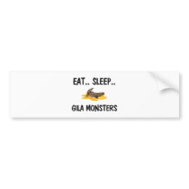 Eat Sleep GILA MONSTERS bumper stickers