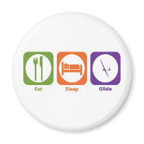 Eat Sleep Glide Fridge Magnets