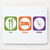 Eat Sleep Glide Mouse Mats