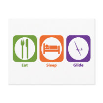 Eat Sleep Glide Post Cards