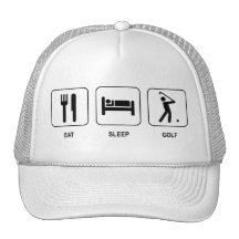 Eat Sleep Golf Hat