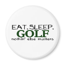 Eat Sleep Golf magnets