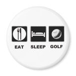 Eat Sleep Golf Fridge Magnets