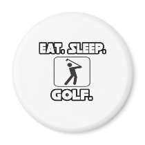 Eat Sleep Golf Refrigerator Magnet