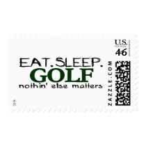 Eat Sleep Golf postage