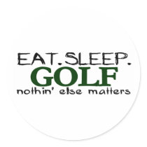 Eat Sleep Golf stickers