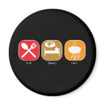 Eat Sleep Grill magnets by mariabellimages Eat Sleep Grill magnets
