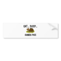 Eat Sleep GUINEA PIGS bumper stickers by AnimalShirts Eat Sleep GUINEA PIGS bumper stickers