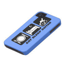 eat sleep guitar case-mate iphone 4 cases