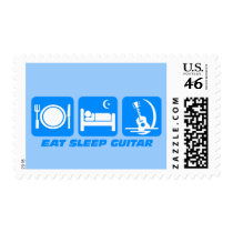 Eat sleep guitar stamps