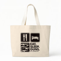 Eat Sleep Guns - Black bags