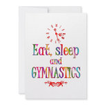 Eat, Sleep Gymnastics Personalized Announcement