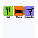 Eat Sleep Gymnastics t-shirt