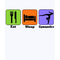 Eat Sleep Gymnastics t-shirt