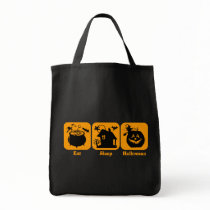 Eat Sleep Halloween Canvas Bags