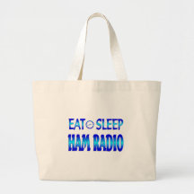 Eat Sleep Ham Radio Canvas Bags