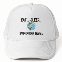 Eat Sleep HAMMERHEAD SHARKS hats