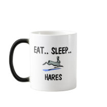 Eat Sleep HARES mugs by AnimalShirts Eat Sleep HARES mugs