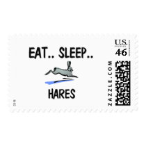 Eat Sleep HARES postage