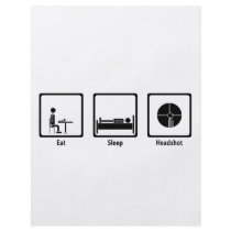 Eat, Sleep, Headshot - FPS Gamer flyers