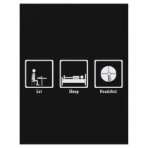 Eat, Sleep, Headshot - FPS Gamer flyers