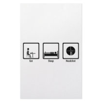 Eat, Sleep, Headshot - FPS Gamer stationery