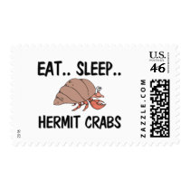Eat Sleep HERMIT CRABS postage