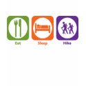 Eat Sleep Hike t-shirts