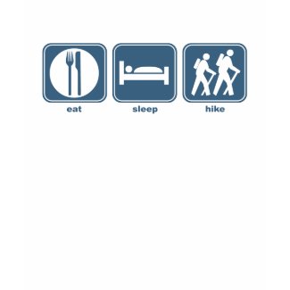 eat sleep hike shirt