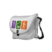 Eat Sleep Hiking Messenger Bags