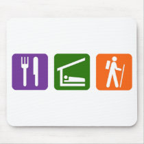 Eat Sleep Hiking Mouse Pads