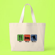 Eat Sleep Hockey bags by sports_tshirts Eat Sleep Hockey bags
