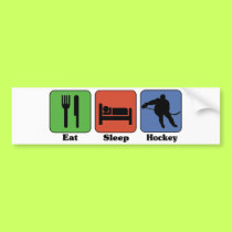 Eat Sleep Hockey bumper sticker bumper stickers by sports_tshirts Eat Sleep Hockey bumper sticker bumper stickers