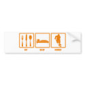 Eat Sleep Hockey bumper stickers