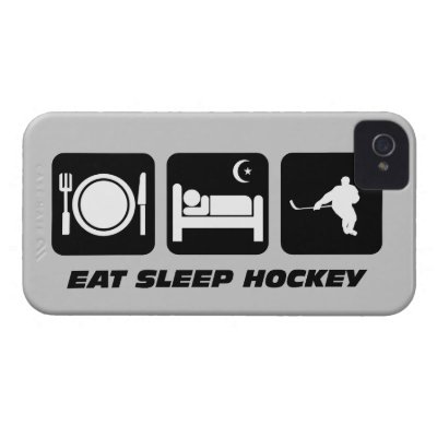 eat sleep hockey iphone 4 cover