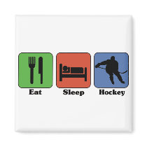 Eat Sleep Hockey magnet