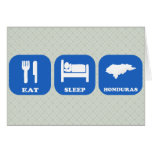 Eat Sleep Honduras cards