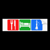 Eat,Sleep,Hookah bumper stickers