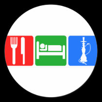 Eat,Sleep,Hookah stickers