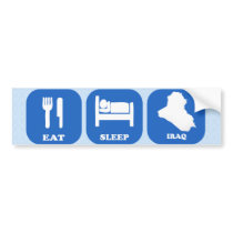 Eat Sleep Iraq Bumper Stickers