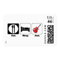 eat sleep jam guitar postage
