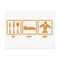 Eat Sleep Judo postcards