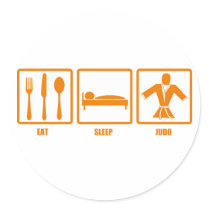 Eat Sleep Judo stickers
